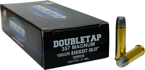 DOUBLETAP 357 Mag 180Gr WFNGCH HARDCAST Solid 20Rd 50Bx/Cs