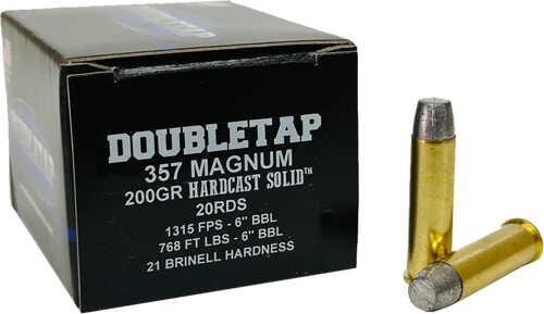DOUBLETAP 357 Mag 200Gr WFNGCH HARDCAST Solid 20Rd 50Bx/Cs