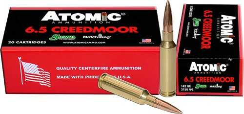 6.5 Creedmoor 142 Grain Hollow Point 20 Rounds Atomic Ammunition