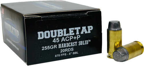 DOUBLETAP 45ACP+P 255Gr SWC 20Rd 50Bx/Cs