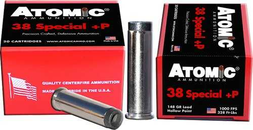 38 Special 148 Grain Lead 20 Rounds Atomic Ammunition