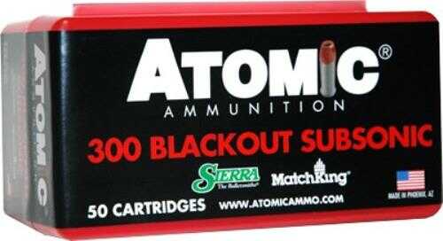 300 AAC Blackout 220 Grain Hollow Point 50 Rounds Atomic Ammunition