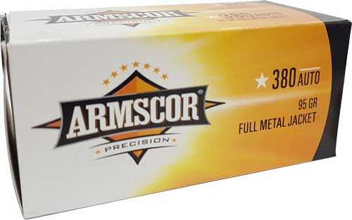 ARMSCOR 380 ACP 95Gr FMJ 100Rd 12Bx/Cs