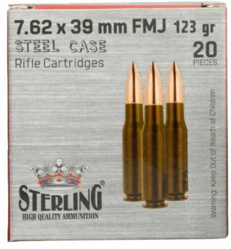 Sterling Steel Case 7.62X39 123Gr FMJ 20Rd Box 50Bx/Cs