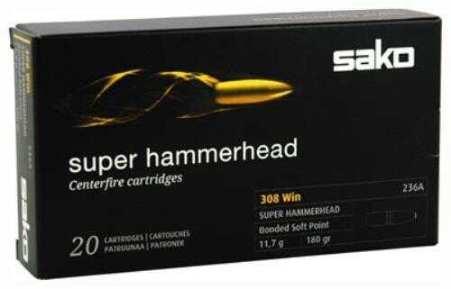 308 Win 180 Grain Soft Point 20 Rounds Sako Ammunition 308 Winchester