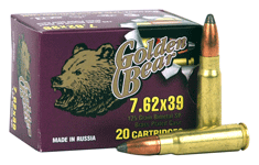 7.62X39mm 125 Grain Soft Point 500 Rounds BEAR Ammunition