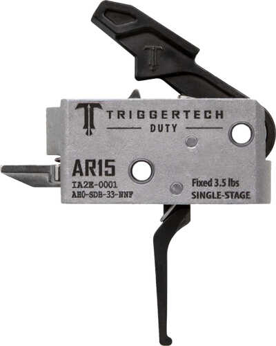 TRIGGERTECH AR-15 Single Stage Black Duty Flat