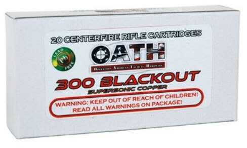 300 AAC Blackout 145 Grain Full Metal Jacket 20 Rounds Oath Ammunition