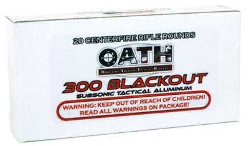 Oath Ammo .300AAC Blackout Sub-Sonic 205Gr. Alum/SC 20-Pk