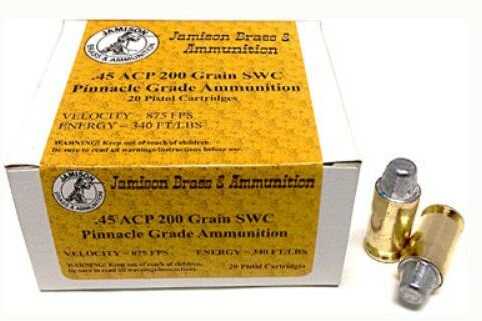Jamison .45 ACP 185 Grain HAP 20 Count