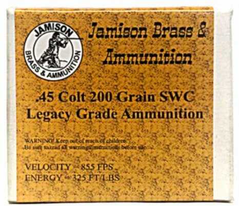 Jamison .45 Colt 200 Grain SWC 20 Count