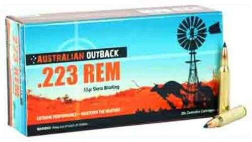 223 Rem 55 Grain Ballistic Tip 20 Rounds ADI Outback Ammunition 223 Remington