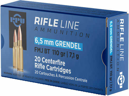 PPU Ammo 6.5 Grendel 120Gr. FMJBT 20Rd Box