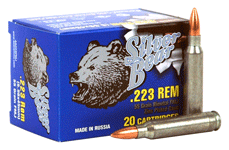 223 Rem 55 Grain Full Metal Jacket 20 Rounds BEAR Ammunition 223 Remington