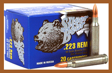 223 Rem 55 Grain Full Metal Jacket 20 Rounds BEAR Ammunition 223 Remington