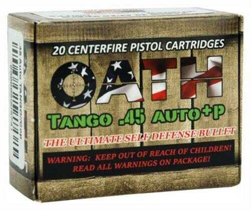 45 ACP 163 Grain Hollow Point 20 Rounds Oath Ammunition