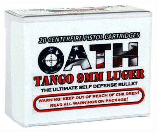 9mm Luger 110 Grain Hollow Point 20 Rounds Oath Ammunition