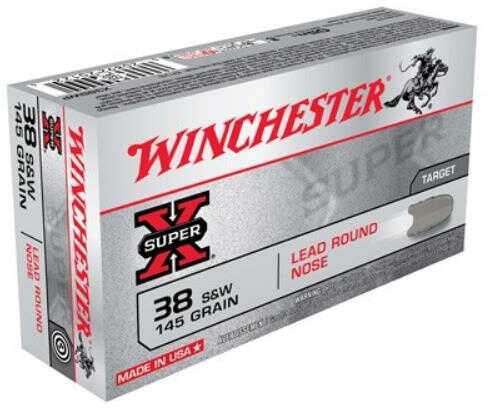38 S&W 145 Grain Lead 50 Rounds Winchester Ammunition