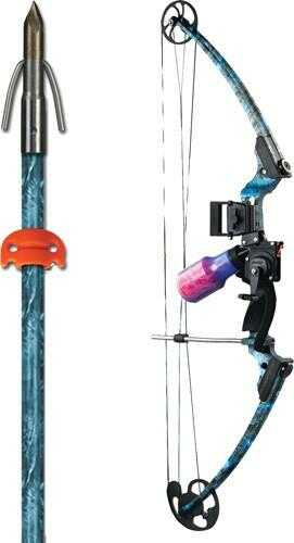 Ams BOWFISHING Complete Bow Kit Fish Hawk KOI Blue Camo RH