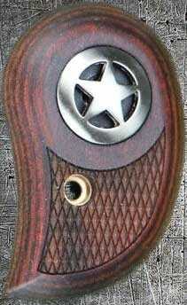 Bond Arms Standard Rosewood Grips W/Silver Star
