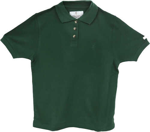 BROWNING SPECIAL PURCHASE WOMEN'S SS Sleeve Buck Mark Polo Small Forest Green