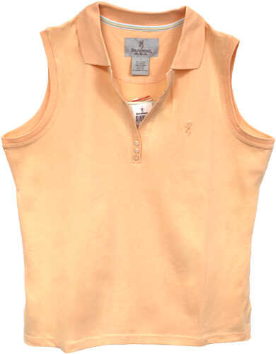 BROWNING SPECIAL PURCHASE WOMEN'S Sleeveless Polo Medium Peach
