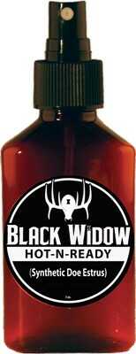 Black Widow Deer Lures, Hot-N-Ready Synthetic Doe Estrus, 3 Ounces Md: BW0526