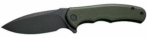 CIVIVI Knife Mini Praxis 2.98" OD Green G10/Black STNWSH D2