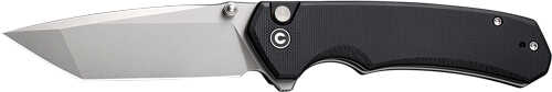 CIVIVI Knife Brazen 3.46" Black G-10/STONEWASH Button LK