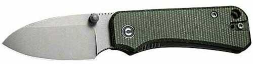 CIVIVI Knife Baby Banter 2.34" Green MICARTA/Gray STNWSH