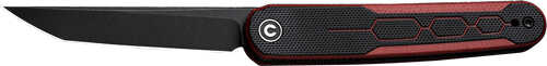 CIVIVI Knife KWAIQ 2.97" BURGANDY-Black/Black STONEWASH