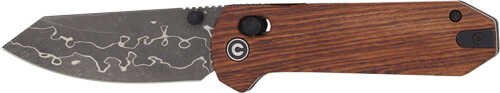 CIVIVI Knife Yonder 2.88" GUIBOURTIA Wood/Damascus Blade