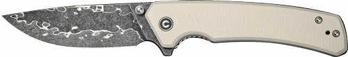 CIVIVI Knife Merit 3.28" Ivory G10/Damascus Liner Lock
