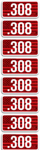 MTM Ammo Caliber LABELS .308 8-Pack