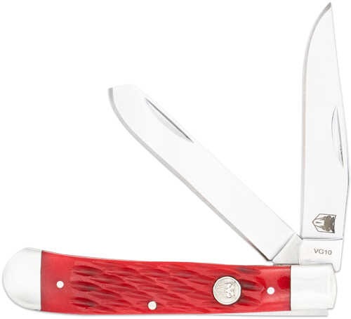 COBRATEC Trapper Two Blade G-10 Red/SS Slip Joint