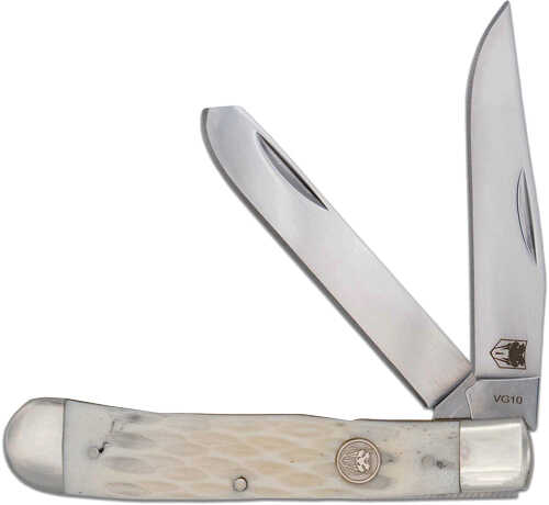 COBRATEC Trapper Two Blade G-10 White Bone SS Slip Joint