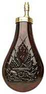 PEDERSOLI Powder Flask Colt Pattern Adjustable Copper