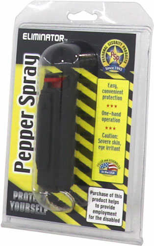 PERSONAL SECURITY PRODUCTS  Pepper Spray W/ Black Hard Case W/ Key Ring 1/2 Oz.