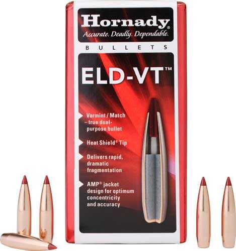 Hornady Bullets 22 Cal .224 62Gr. ELD-VT 100CT 25Bx/Cs