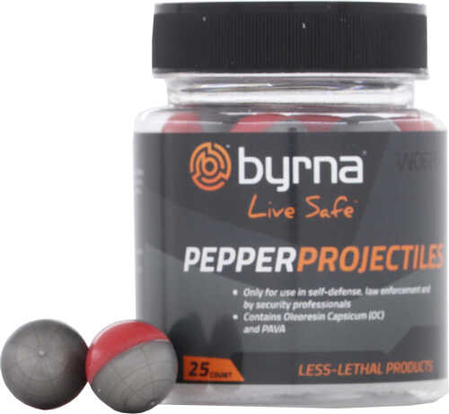 BYRNA Pepper PROJECTILES 25 Count Tub .68 Cal