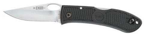 Ka-Bar 4065 Dozier Folding Hunter Thumb Notch 3" AUS-8 Clip Point Blk Zytel Hndl