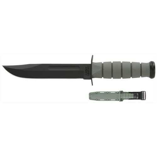 KA-BAR Fighting/Utility Knife 7" W/Plastic Sheath F-Green