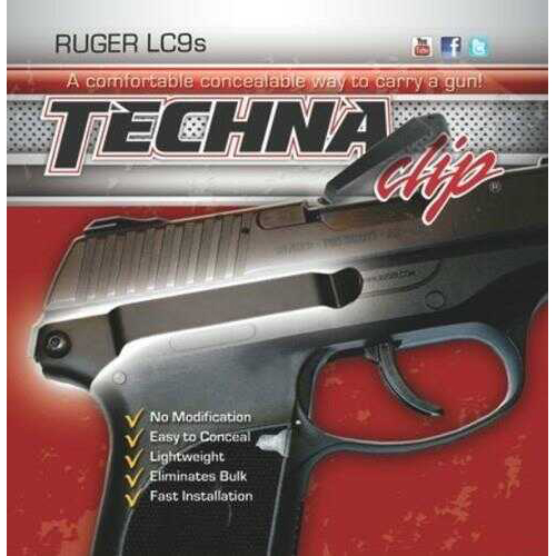Techna Clip Belt Fits Ruger® LC9s Right Hand Black Finish LC9S-BR
