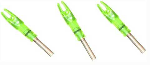 LUMENOK Lighted NOCK Gt-Series Green 3Pk