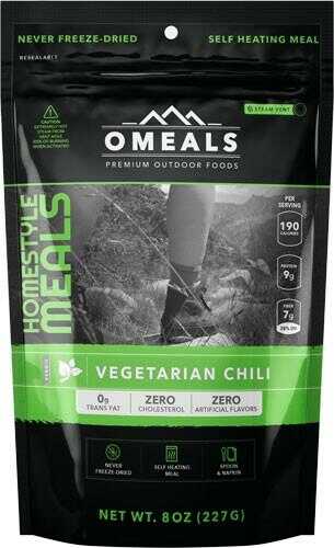 OMEALS Vegetarian Chili 8 Oz. FLAMLESS HEATING