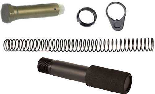 JE AR15 Pistol Buffer Tube Combo Black