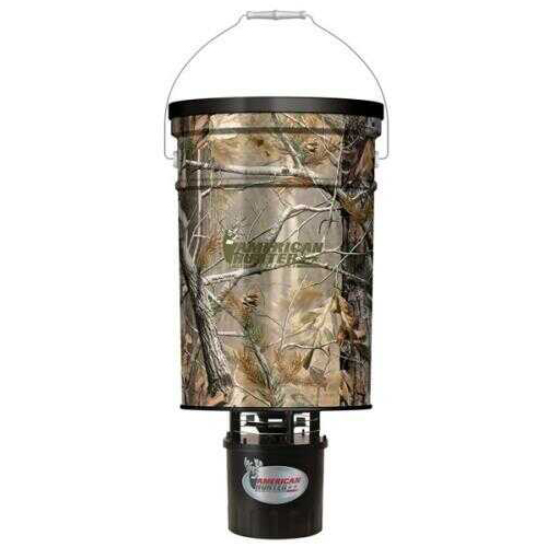 American Hunter Feeder Hanging 50Lb Metal Hopper Rt-AP Camo