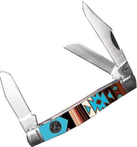 Blade Material: Carbon Steel Roper Sunset Series #2 Western Stockman 3-Blade