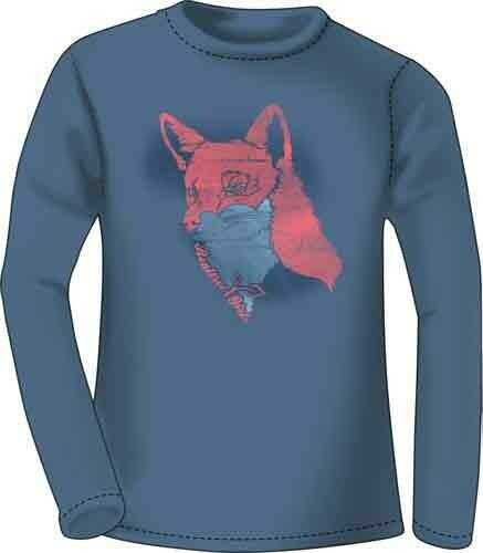 Real Tree WOMEN'S T-Shirt Long Sleeve Small "Sly Fox" Indigo