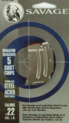 Savage Magazine MKII Series .22LR/.17Hm2 5-Rnd Stainless